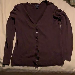 Purple gap cardigan